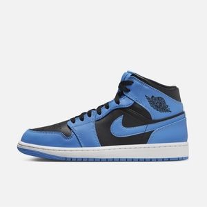 Air Jordan 1 Mid University Blue Black